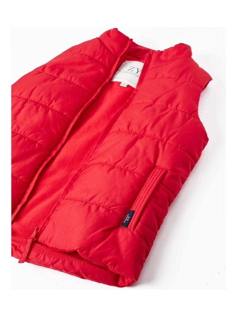 Gilet Matelassé Noble Outfitters Pour Femme, Rouge, Taille L, Léger, Déperlant