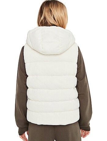 Gilet matelassé sans manches à capuche pc2
