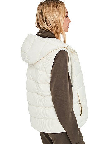 Gilet matelassé sans manches à capuche pc2