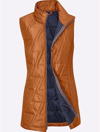 Gilet matelassé piquage affinant - taille standard - moda vilona