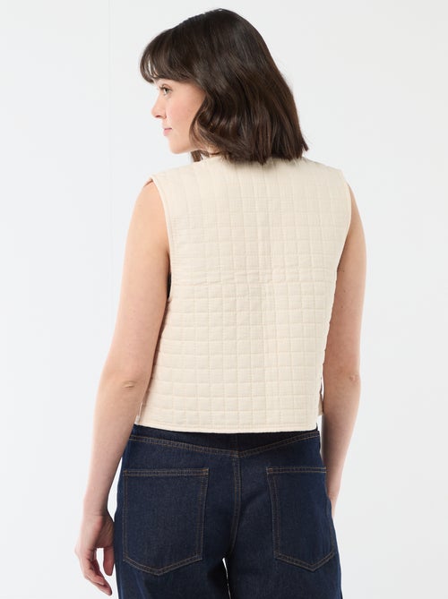 Gilet matelassé sans manches - Kiabi