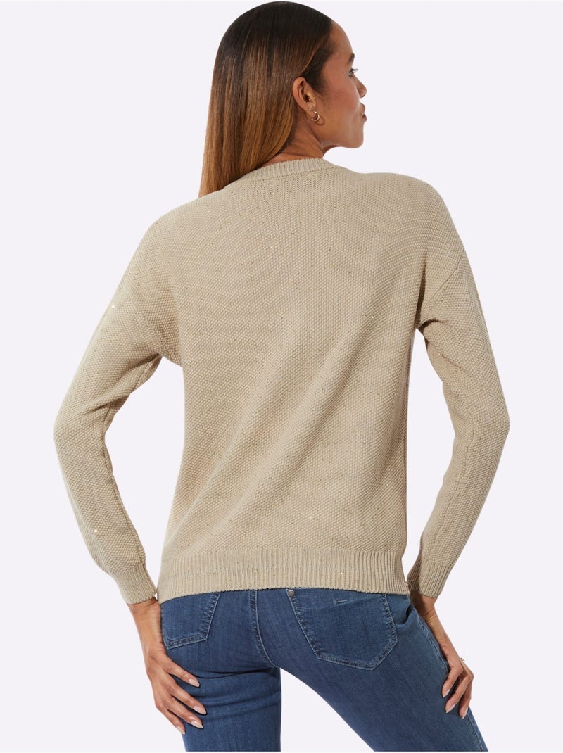 Gilet Mélange De Cotons Agréable à Porter - Taille Standard - helline Sable - Kiabi
