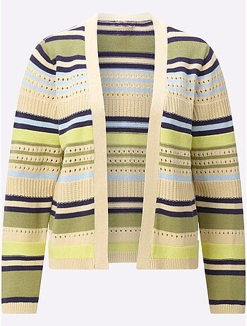 Gilet Mélange De Motifs Tendance - Taille Standard - Witt