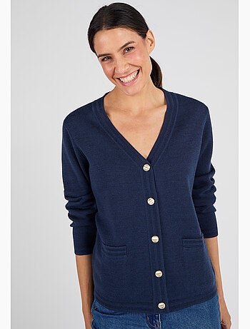 Gilet mélange laine - Damart