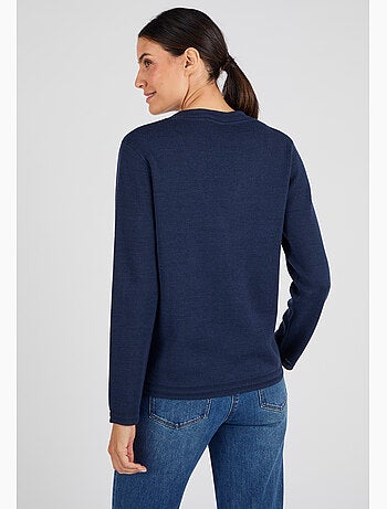 Gilet mélange laine - Damart