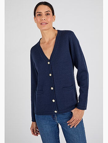 Gilet mélange laine - Damart