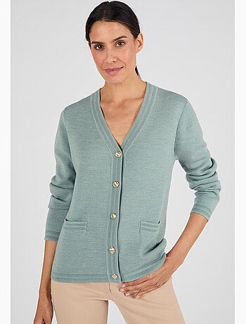 Gilet mélange laine - Damart