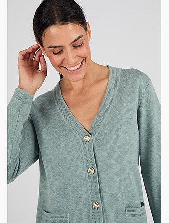 Gilet mélange laine - Damart