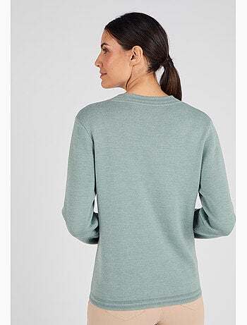 Gilet mélange laine - Damart