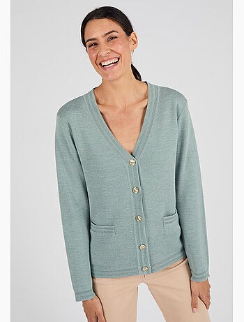 Gilet mélange laine - Damart