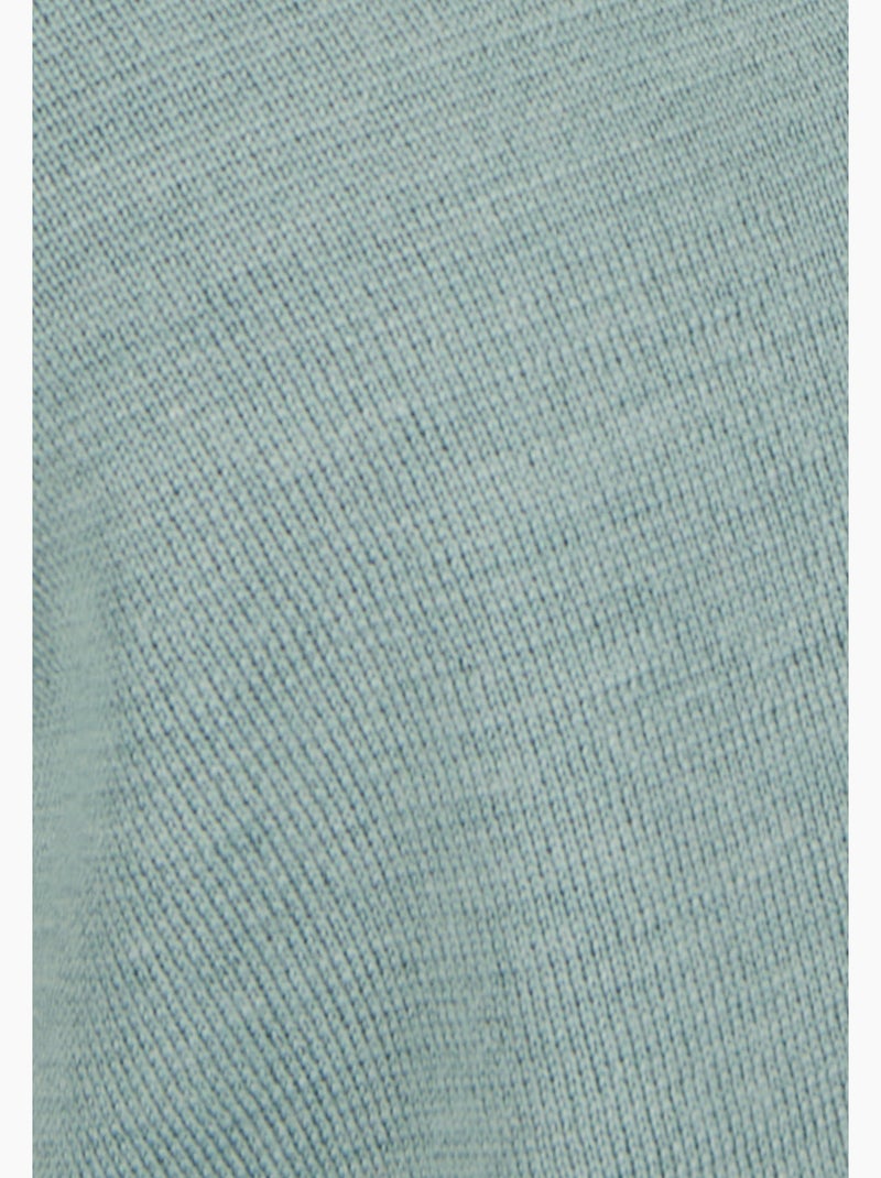 Gilet mélange laine - Damart Vert Sauge - Kiabi