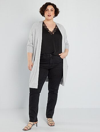 Gilet De Grossesse Noir Calinkalin Taille 38/40 - 100% Acrylique, Manches Longues, Occasion Bon état