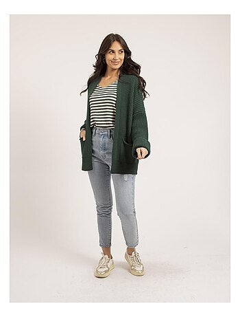 Gilet mi-long ouvert KIRSTEN