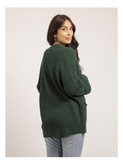 Gilet mi-long ouvert KIRSTEN - Kiabi