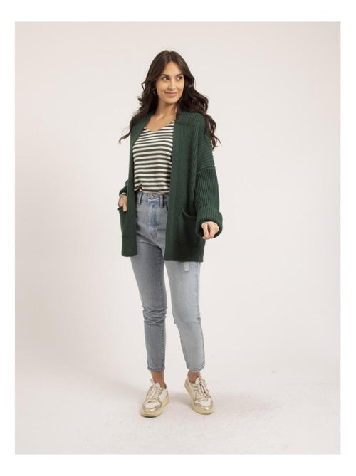 Gilet mi-long ouvert KIRSTEN - Kiabi