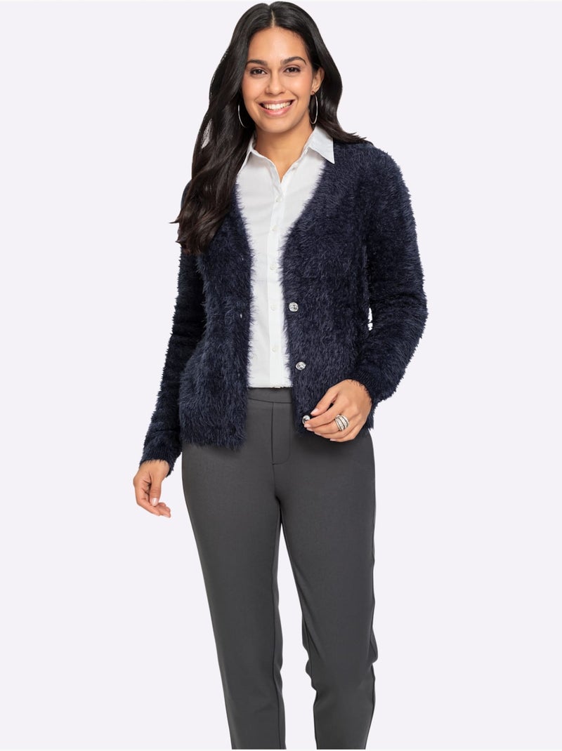 Gilet Moelleux - Taille Standard - Witt Bleu marine - Kiabi