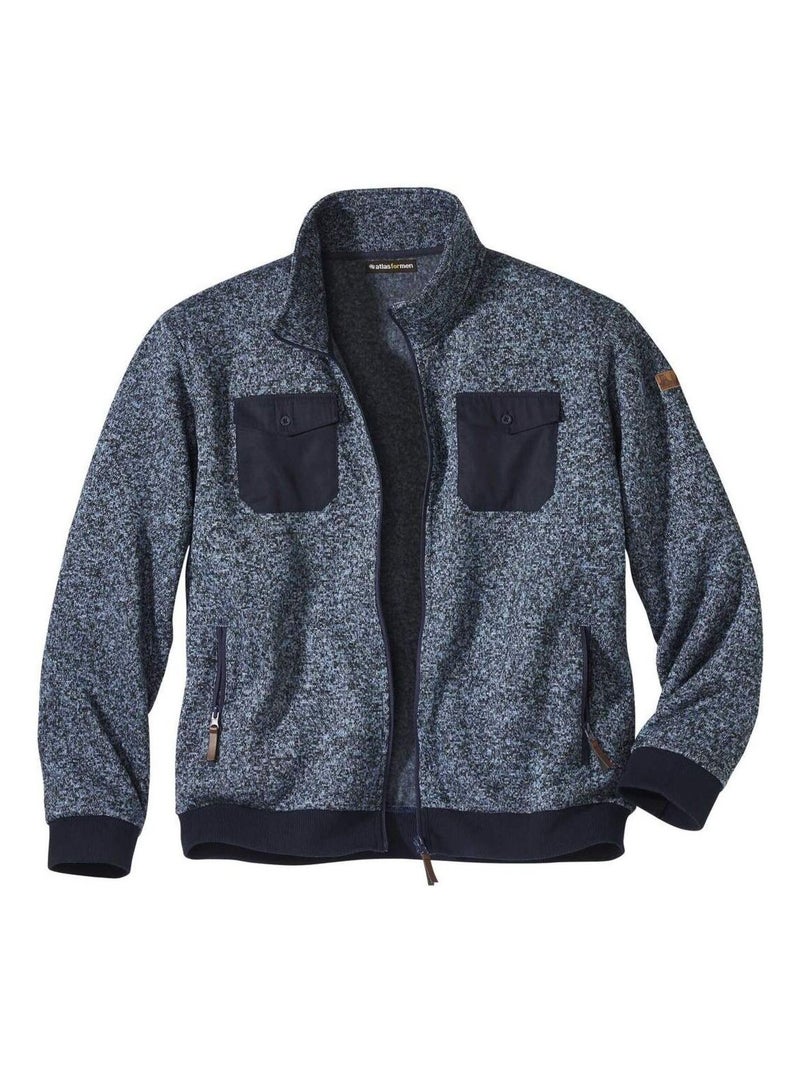 Gilet Molleton Wild Valley  - Atlas For Men Bleu - Kiabi