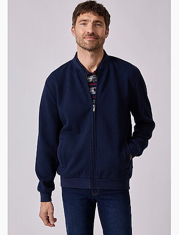 Gilet molleton zippé - damart