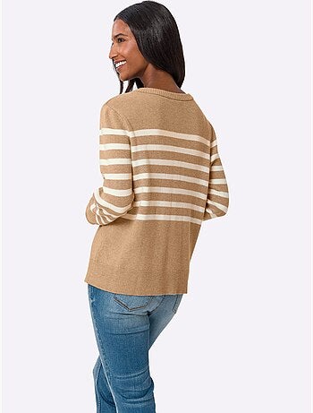 Gilet Motif à Rayures Exclusif - Taille Standard - Helline