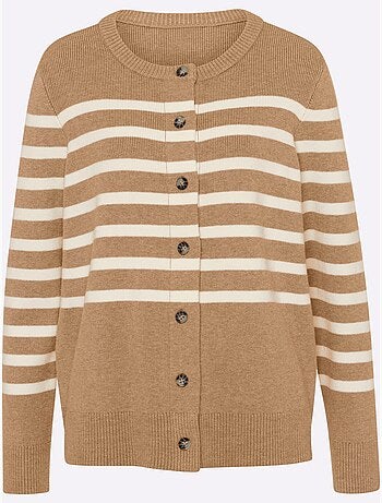 Gilet Motif à Rayures Exclusif - Taille Standard - Helline