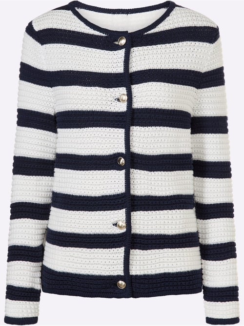 Gilet Motif à Rayures Mode - Taille Standard - helline - Kiabi