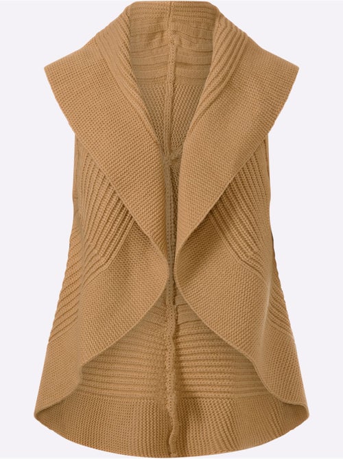 Gilet motif ajouré intégral - taille standard - helline - Kiabi Gilet motif ajouré intégral - taille standard - helline - Kiabi