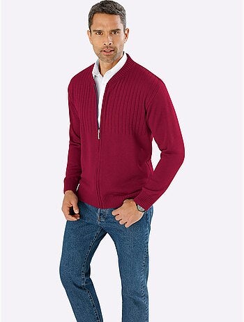 Gilet motif tricoté délicat - taille standard - moda vilona