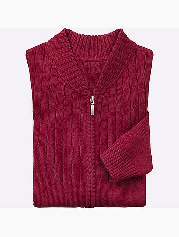 Gilet motif tricoté délicat - taille standard - moda vilona