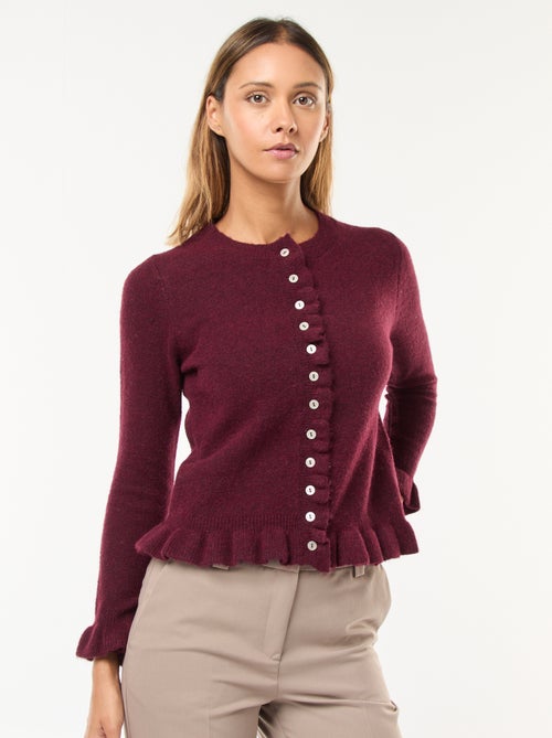 Gilet mouliné avec détails ondulés - Kiabi