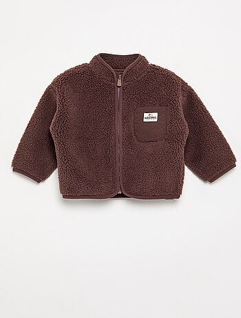 Gilet moutonné à manches longues