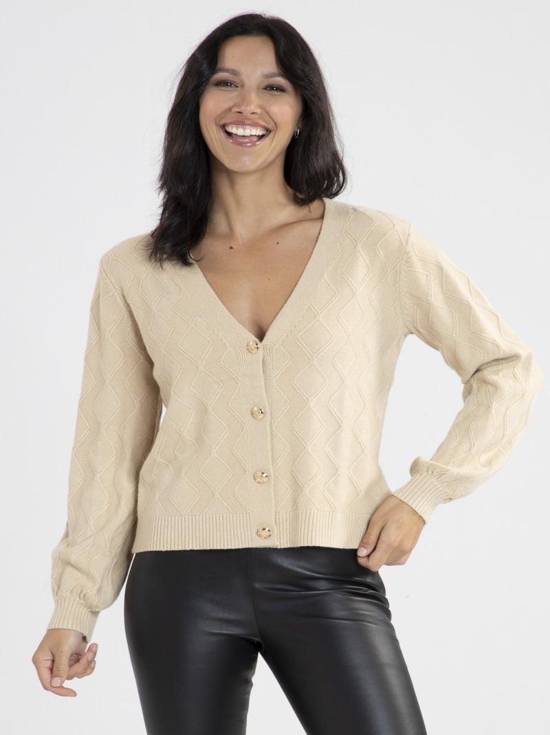 Gilet Nael  | Gerard Pasquier Camel - Kiabi
