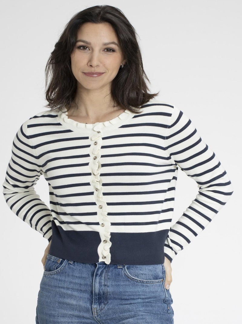 Gilet OCEAN Marine Gilets col rond Bleu marine - Kiabi