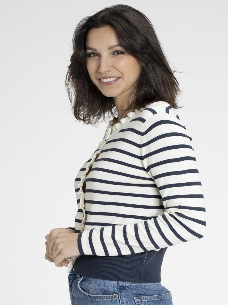 Gilet OCEAN Marine Gilets col rond Bleu marine - Kiabi