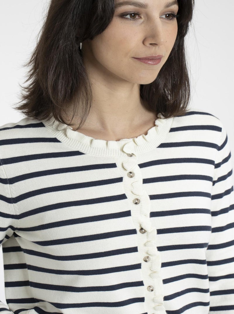 Gilet OCEAN Marine Gilets col rond Bleu marine - Kiabi