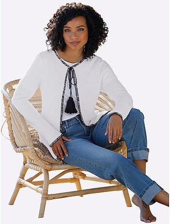 Gilet Ourlets Et Bords Piqués - Taille Standard - Helline