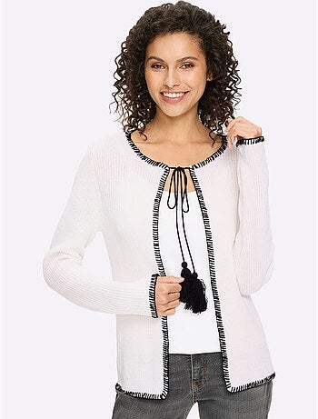 Gilet Ourlets Et Bords Piqués - Taille Standard - Helline