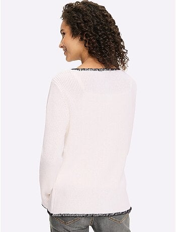 Gilet Ourlets Et Bords Piqués - Taille Standard - Helline