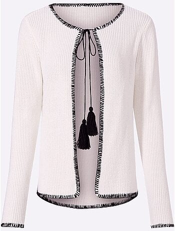 Gilet Ourlets Et Bords Piqués - Taille Standard - Helline
