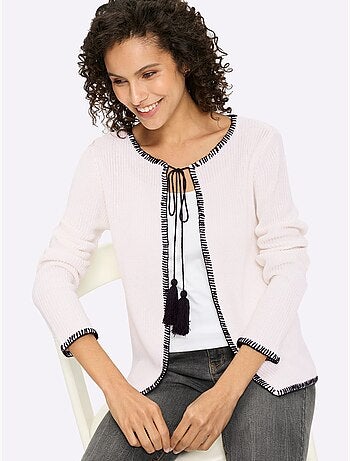 Gilet Ourlets Et Bords Piqués - Taille Standard - Helline