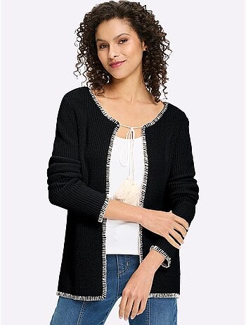 Gilet Ourlets Et Bords Piqués - Taille Standard - Helline