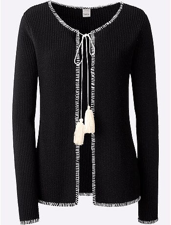 Gilet Ourlets Et Bords Piqués - Taille Standard - Helline