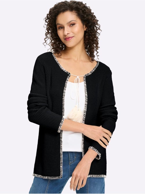 Gilet Ourlets Et Bords Piqués - Taille Standard - Helline - Kiabi Gilet Ourlets Et Bords Piqués - Taille Standard - Helline - Kiabi