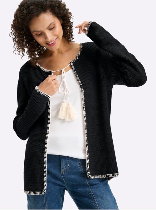 Gilet Ourlets Et Bords Piqués - Taille Standard - Helline - Kiabi Gilet Ourlets Et Bords Piqués - Taille Standard - Helline - Kiabi