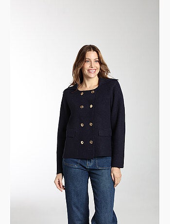 Gilet Oxyd | Gerard Pasquier Avec Col Vareuse | Gerard Pasquier