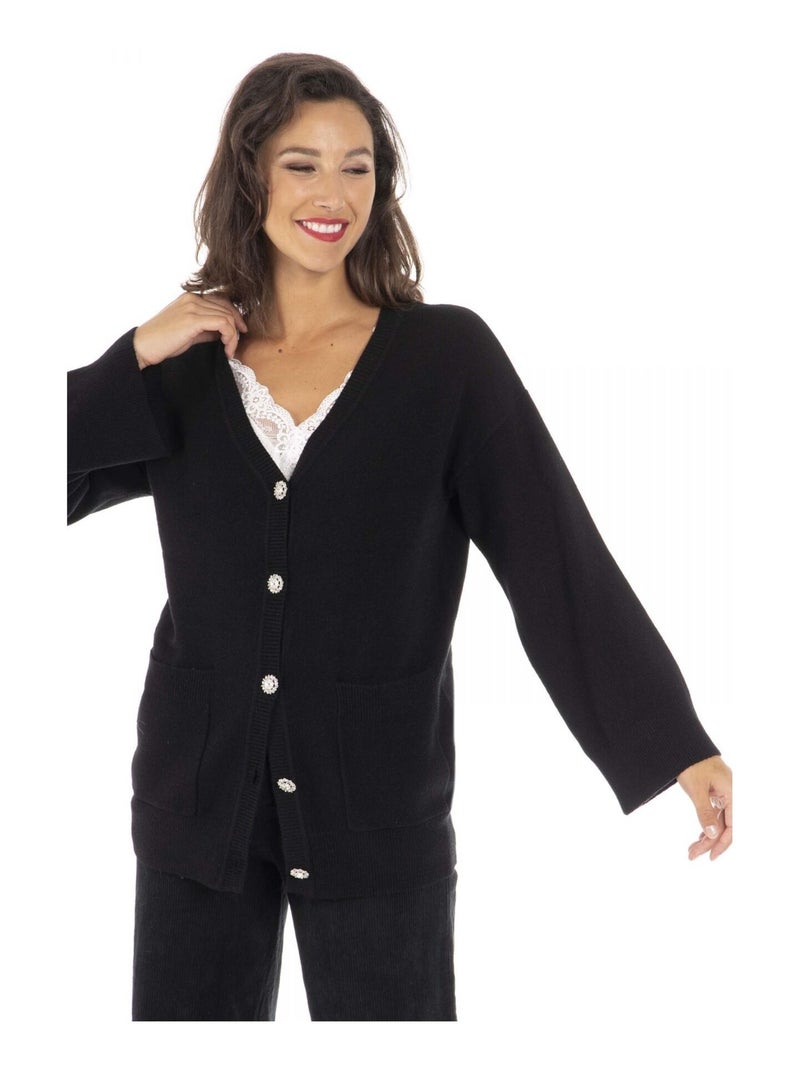 Gilet PAOLA Noir Gilet Noir - Kiabi