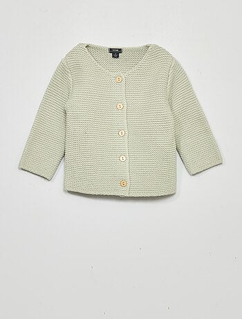 Gilet point mousse - Kiabi