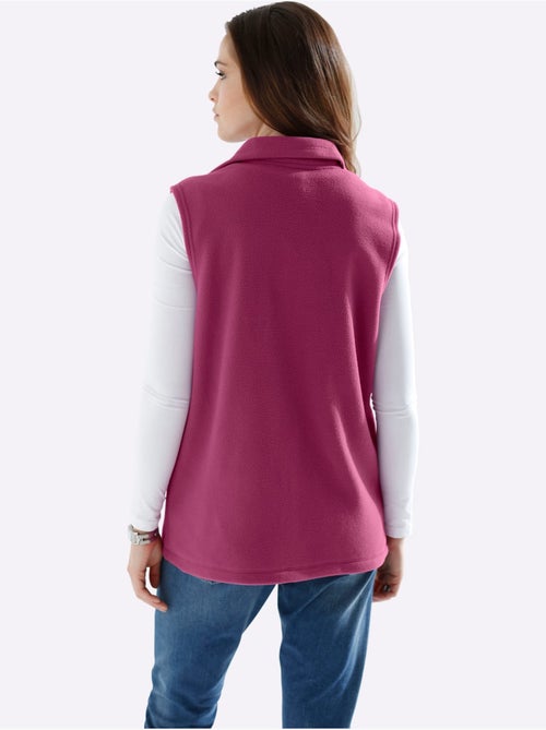 Gilet polaire avec col montant et deux poches pratiques - Taille standard - Moda Vilona - Kiabi