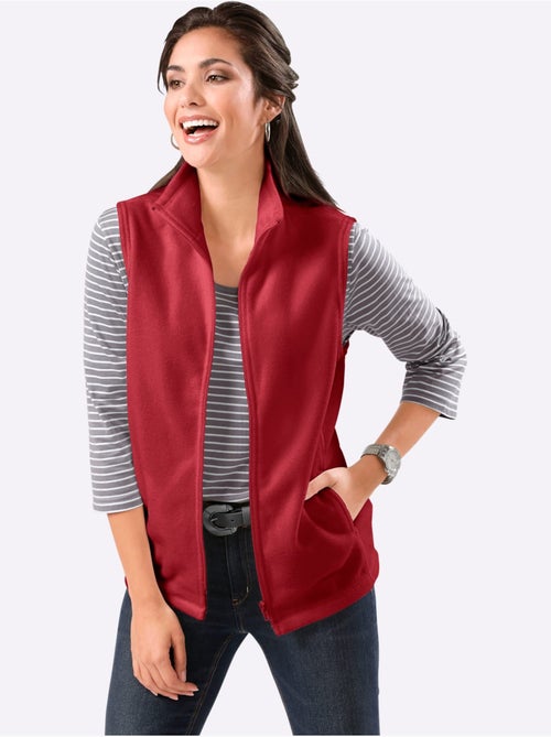 Gilet polaire avec col montant et poches pratiques - Taille standard - Moda Vilona - Kiabi Gilet polaire avec col montant et poches pratiques - Taille standard - Moda Vilona - Kiabi