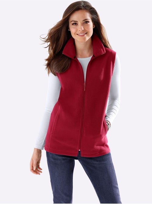 Gilet polaire avec col montant et poches pratiques - Taille standard - Moda Vilona - Kiabi Gilet polaire avec col montant et poches pratiques - Taille standard - Moda Vilona - Kiabi