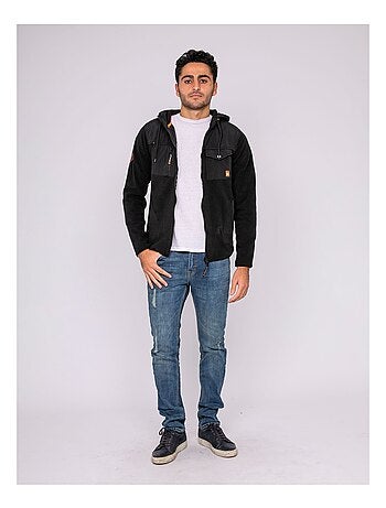 Gilet polaire capuche zip ZIGGY